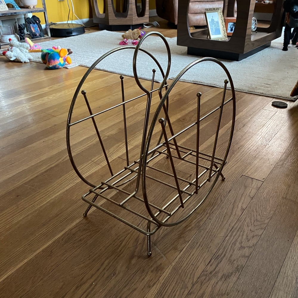 Vintage MCM Magazine Rack